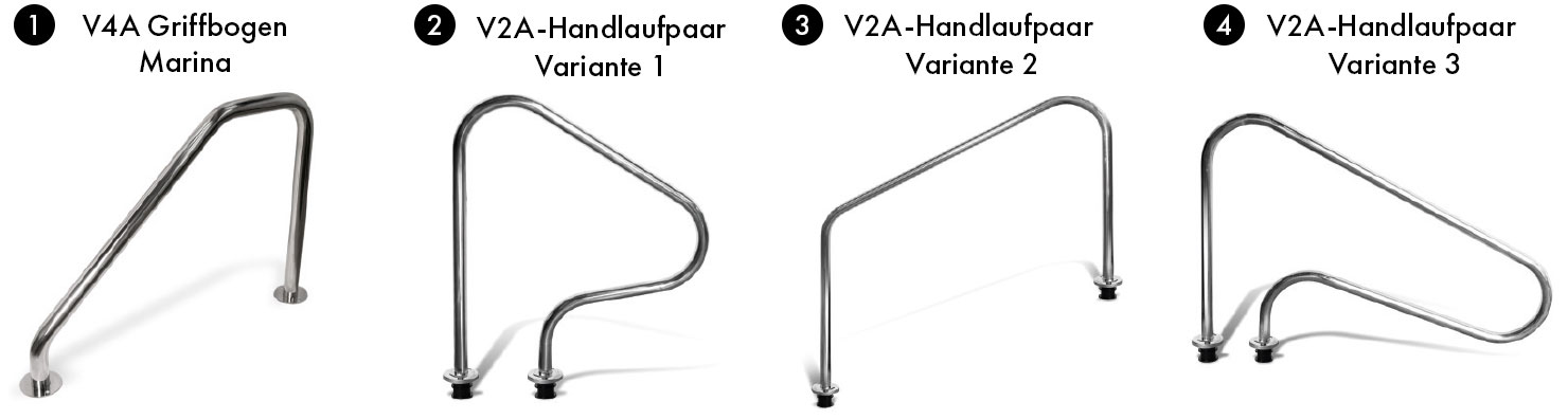 alle Handläufe und Griffbögen