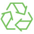 100% recycelbare Materialien