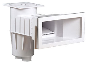 Astral Einbauskimmer Breitmaul mit Blendrahmen, Weiß