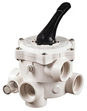 Peraplas 6 Wege Side Mount Rückspülventil Ocean V6 ND SM10, Weiß