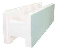 Iglu Kombi 2000 Polystyrol-Steine 100 x 25 x 25 cm, EPS 25 + 1 cm EPS 80, Styropor