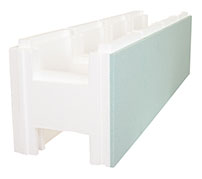 Iglu Kombi 2000 Polystyrol-Steine 100 x 25 x 25 cm, EPS 40 + 1 cm EPS 80, Styropor